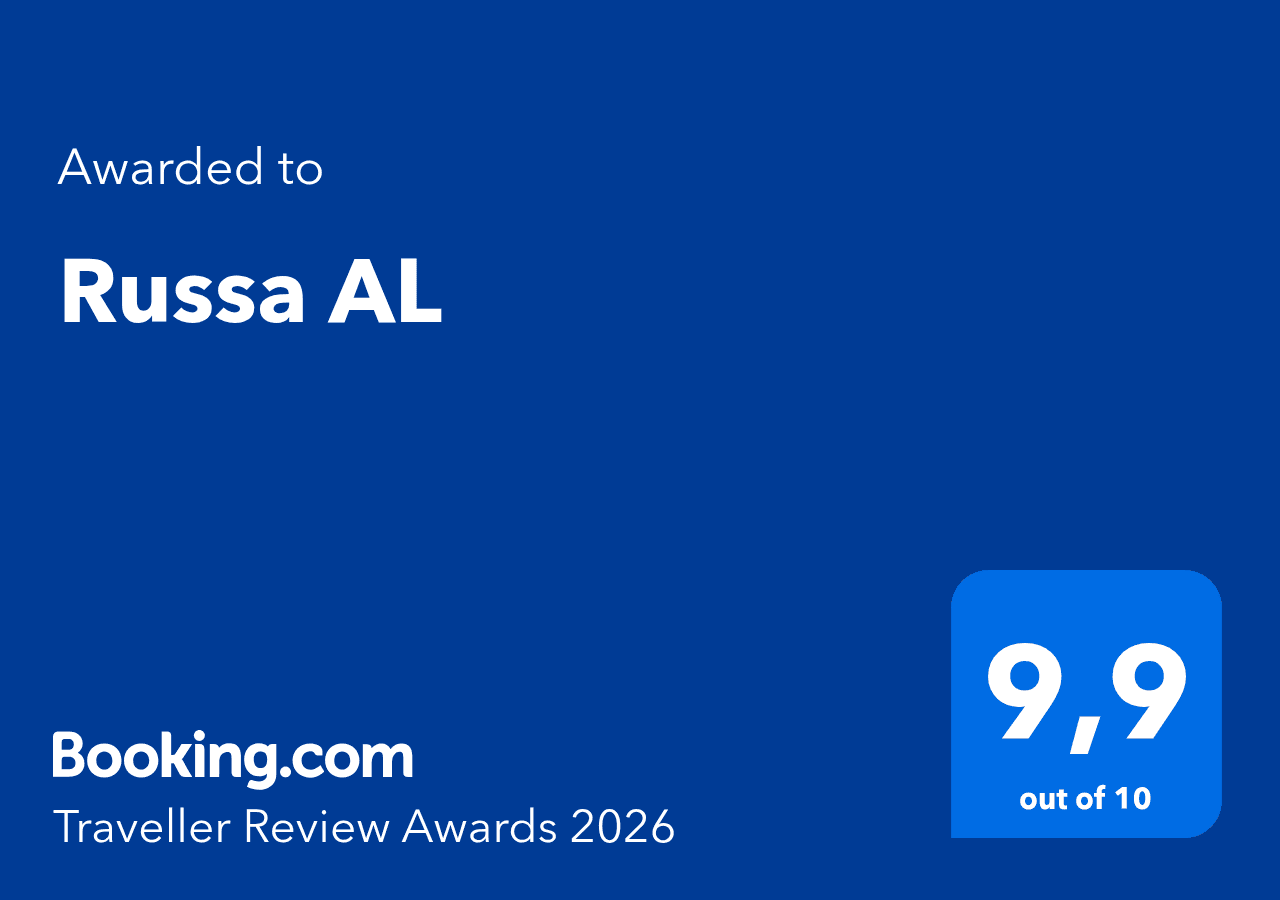 Booking.com Traveller Review Award 2026 — Russa AL, 9,9 em 10